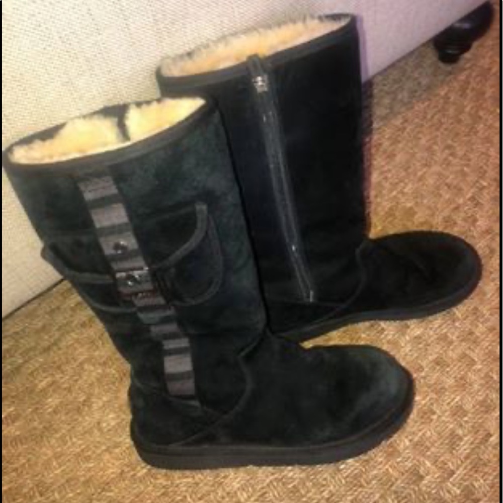 Black Ugg Boots Size 8
